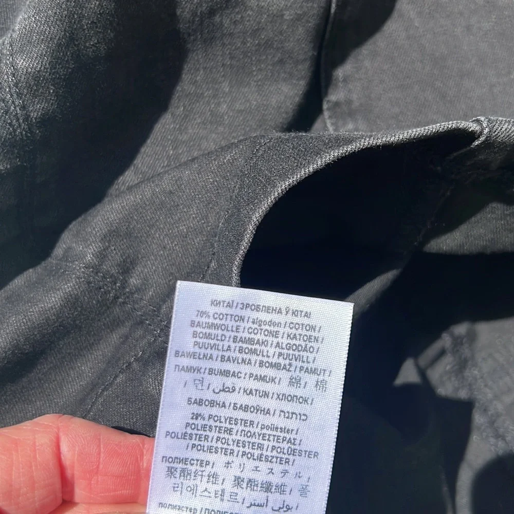 NWT Guess Tamara Black Denim Bandage Mini Dress Size Xs - Picture 7 of 10